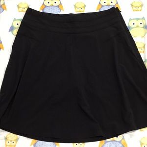 Athleta Black Skirt with Shorts